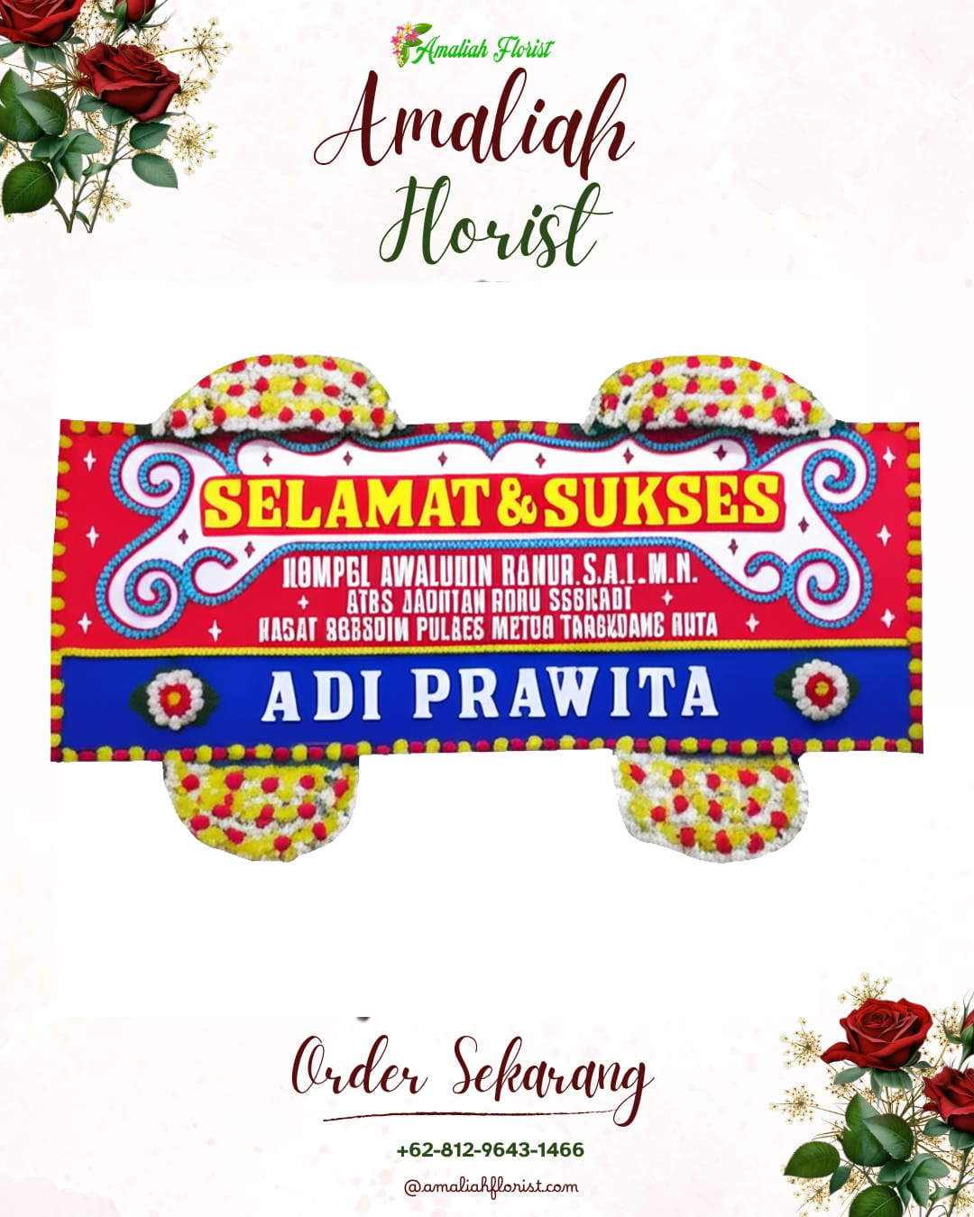 Papan Bunga Ucapan Selamat Seberang Ulu I